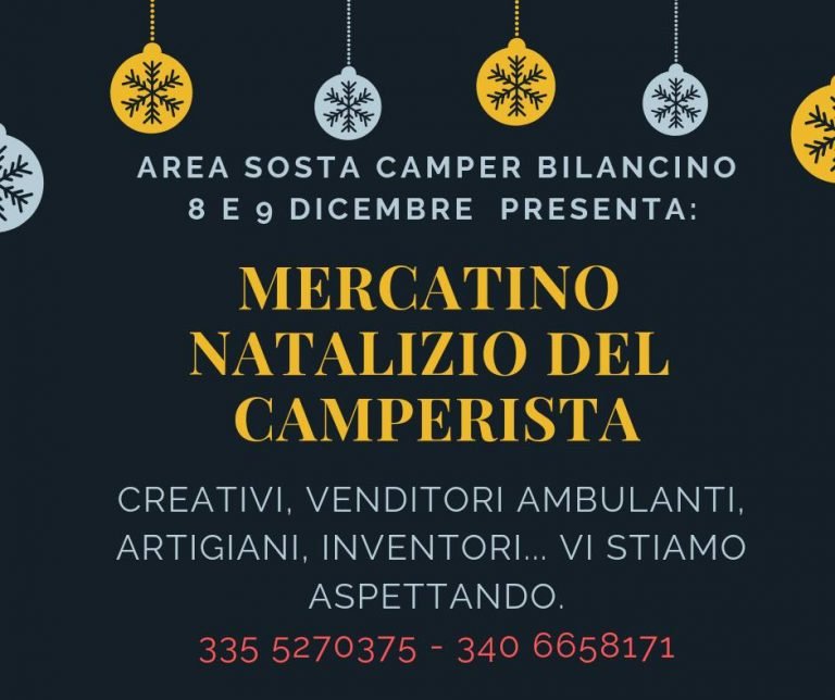Il mercatino di Natale del Camperista