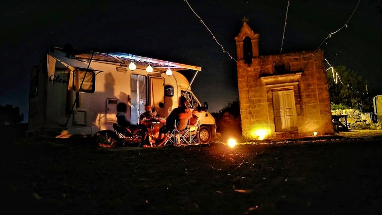 In camper a Matera