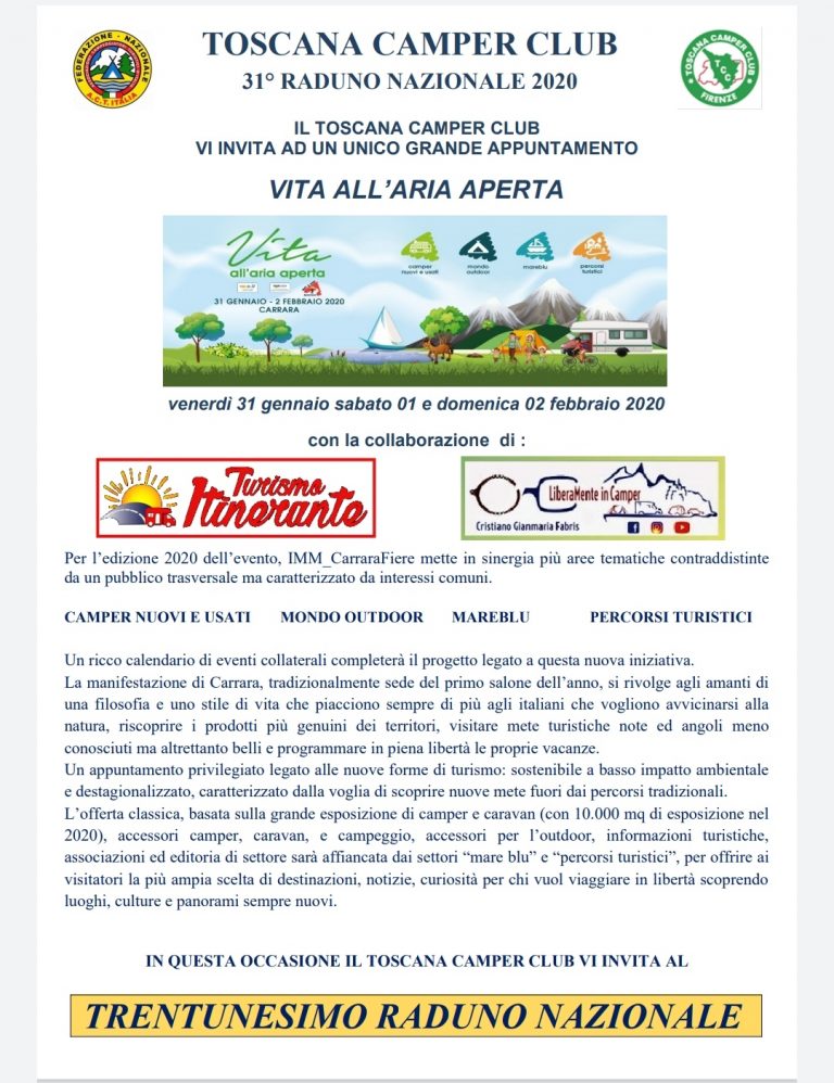 Al Tour.it con il Toscana camper club