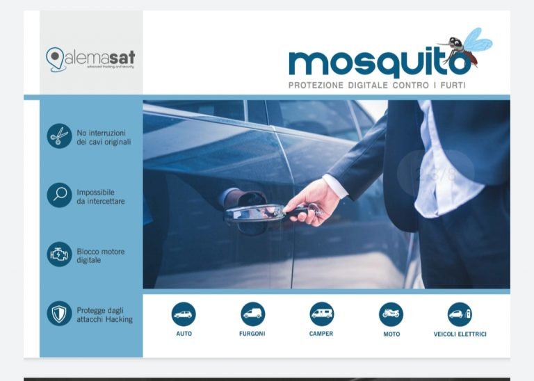 Mosquito Light: l’antifurto per il camper, grosso come un francobollo