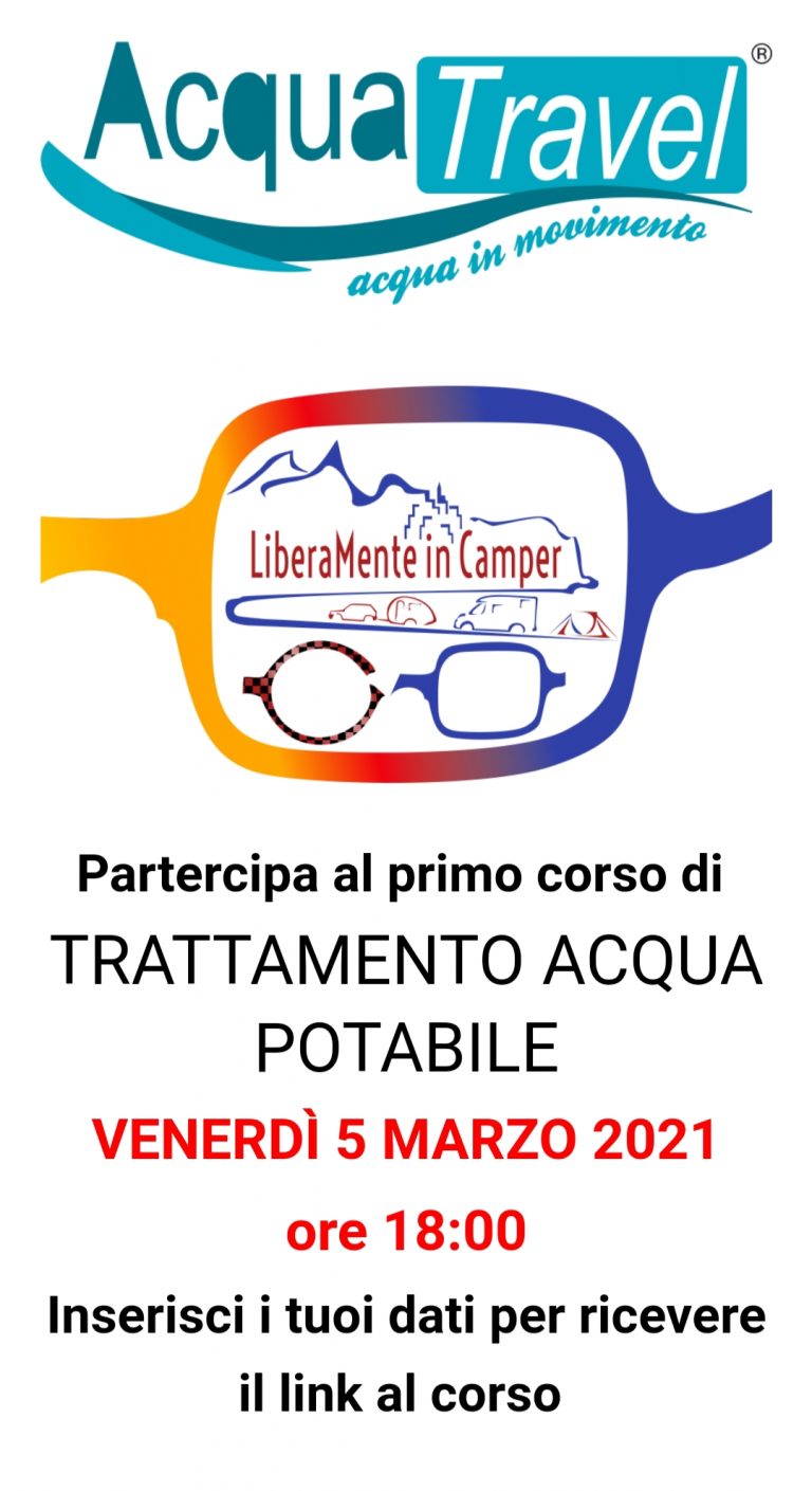 Un corso per il trattamento dell’acqua in camper o nella caravan