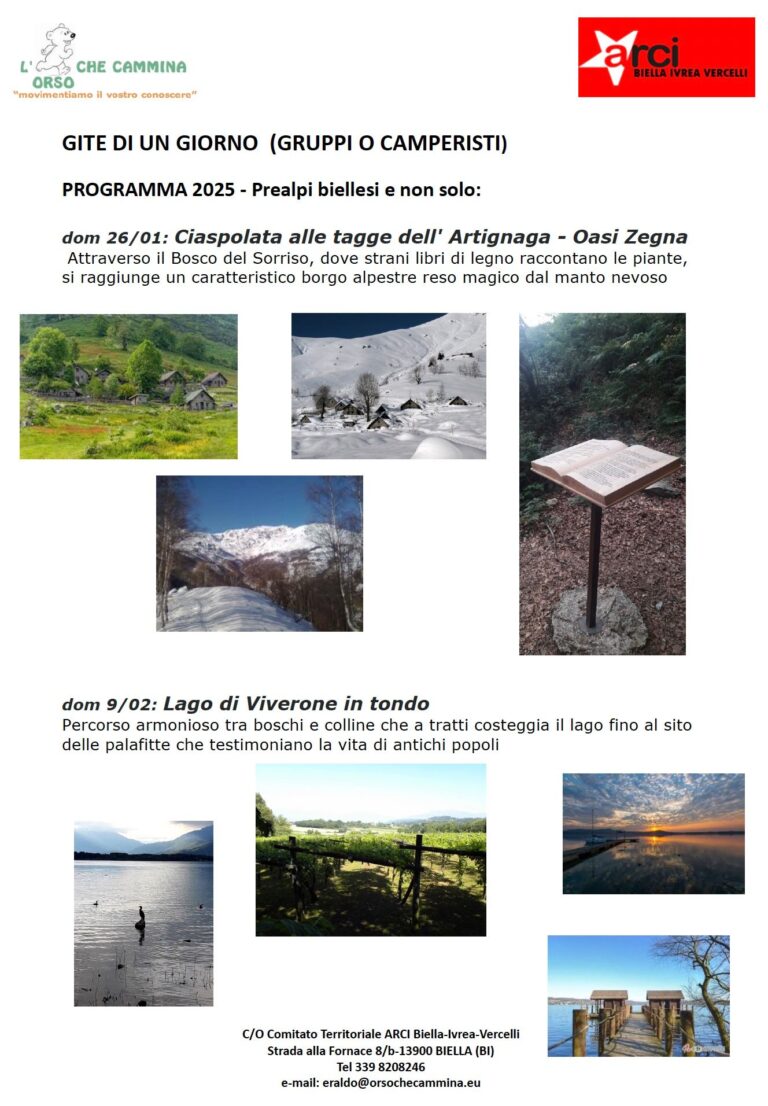 Agosto 2025: cammini e escursioni da fare in camper